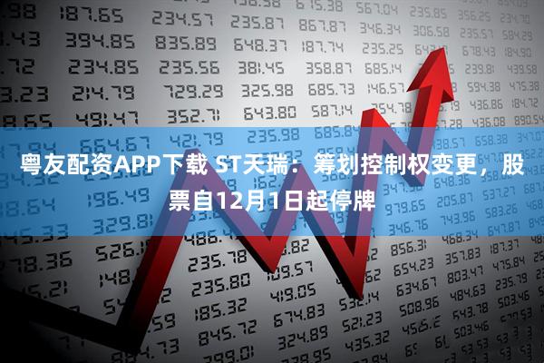 粤友配资APP下载 ST天瑞：筹划控制权变更，股票自12月1日起停牌