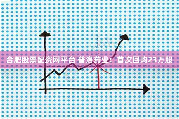 合肥股票配资网平台 普洛药业：首次回购23万股